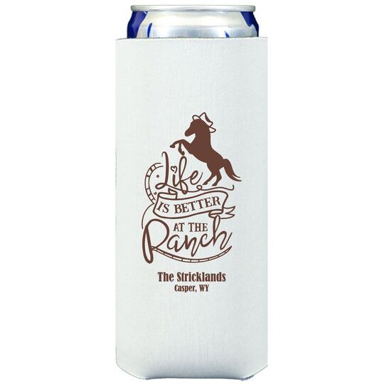 Life is Better At The Ranch Collapsible Slim Huggers
