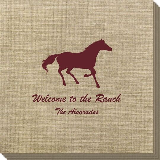 Galloping Horse Bamboo Luxe Napkins