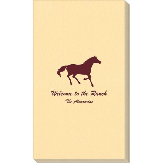 Galloping Horse Linen Like Guest Towels