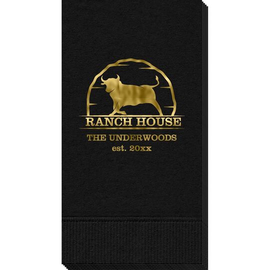 Bull Ranch House Guest Towels