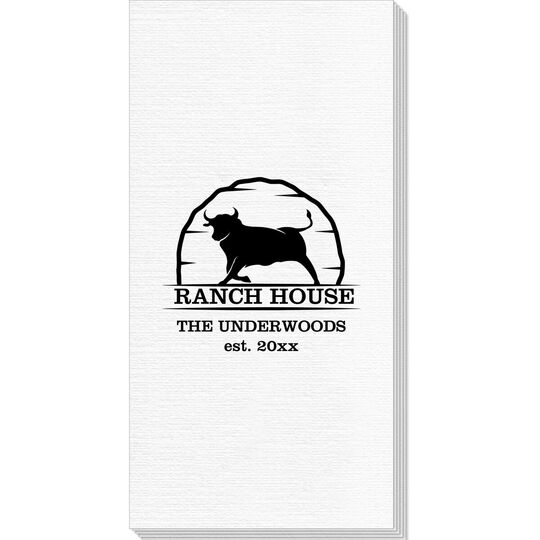 Bull Ranch House Deville Guest Towels