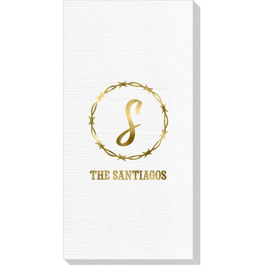 Barbed Wire Deville Guest Towels