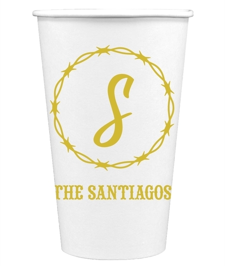 Barbed Wire Paper Coffee Cups