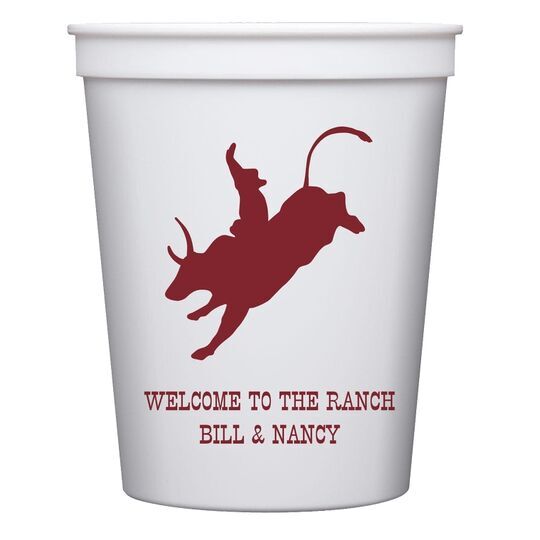 Bull Rider Stadium Cups