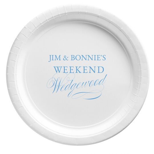 Weekend Wedgewood Paper Plates