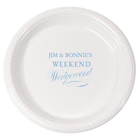 Weekend Wedgewood Plastic Plates