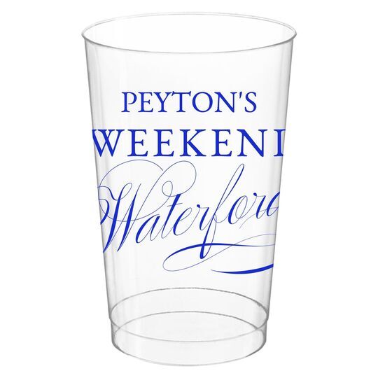 Weekend Waterford Clear Plastic Cups