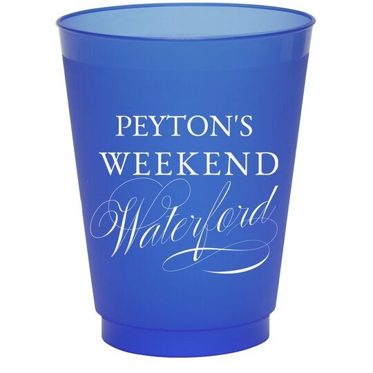 Weekend Waterford Colored Shatterproof Cups