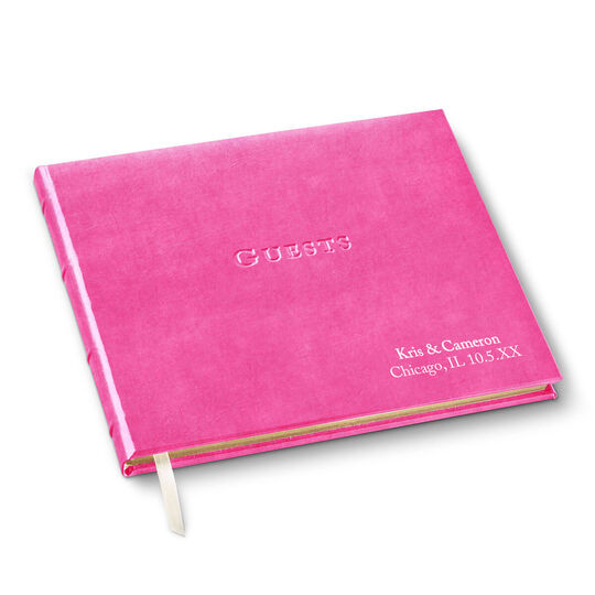 Hardcover Leather Guest Book