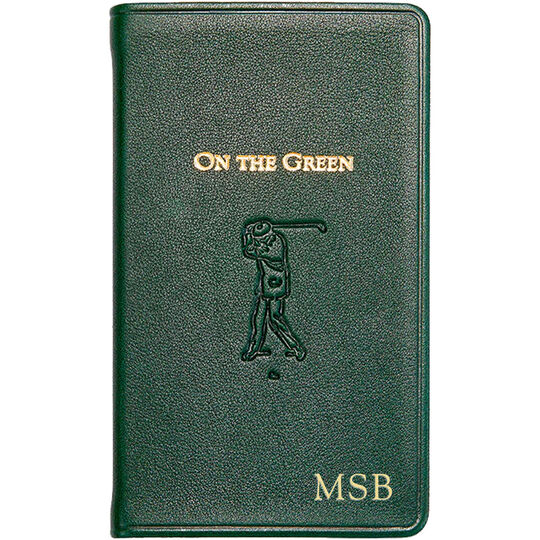 Personalized Golf Score Leather Journal