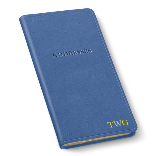 Leather Pocket Address Book (3.25 x 6 in)