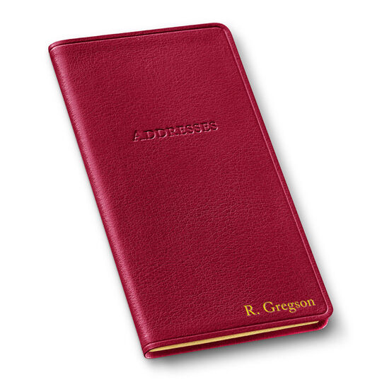 Leather Pocket Address Book (3.25 x 6 in)