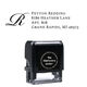 Elegant Script Initial Address Rectangular Self-Inking Stamp Image 3 of 3