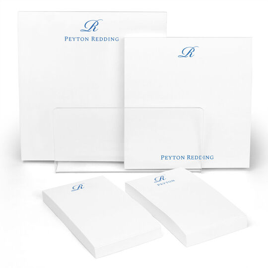 Elegant Script Initial Notepad Set (4 Pads)