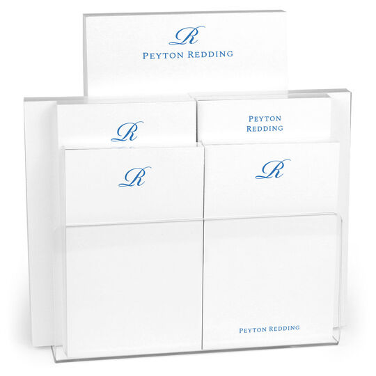 Elegant Script Initial Notepad Set (7 Pads)