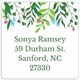 Greenery Square Address Labels in a Jar Image 2 of 2