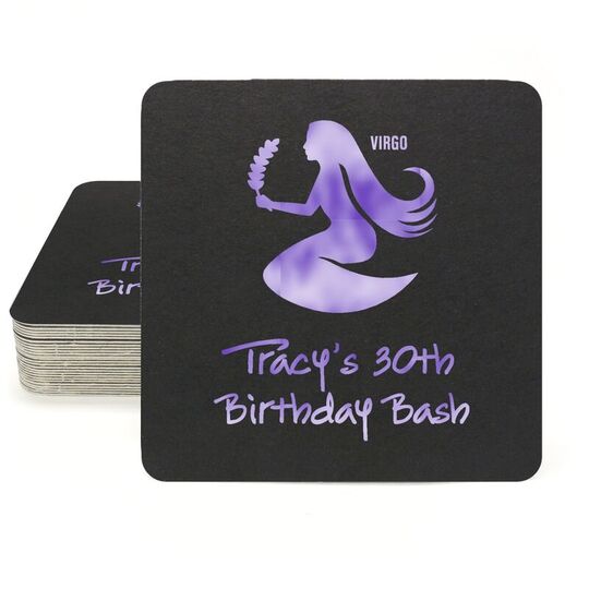 Pick Your Zodiac Square Coasters