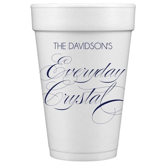 Everyday Crystal Styrofoam Cups