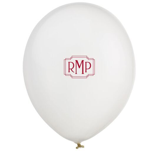 Interlocking Frame Monogram Latex Balloons