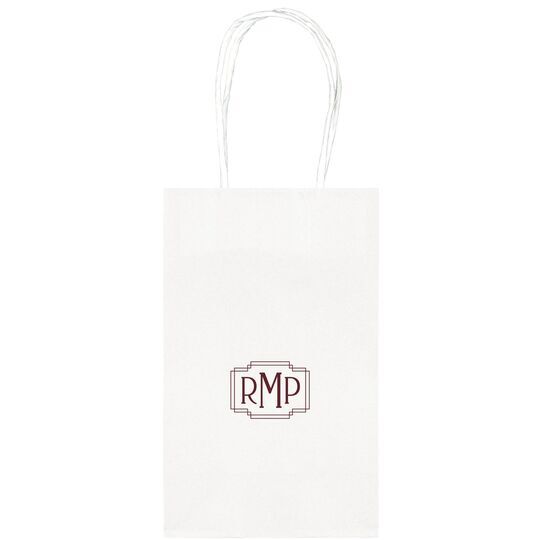 Interlocking Frame Monogram Medium Twisted Handled Bags