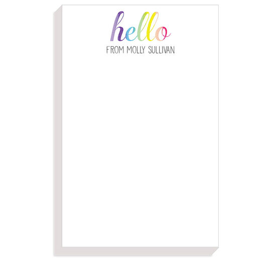 Hello Rainbow Notepads