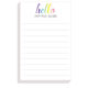 Hello Rainbow Notepads Image 2 of 2
