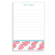 Coral Stripe Notepads Image 2 of 2