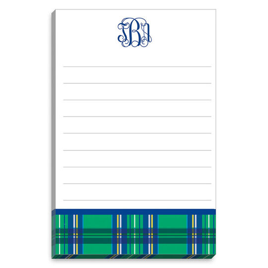 Green Plaid Notepads