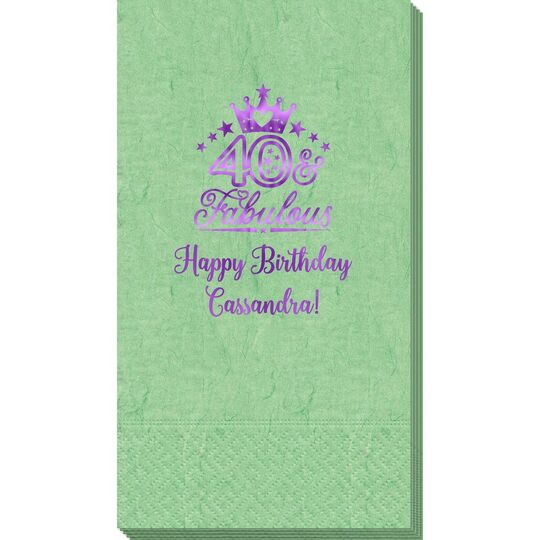 40 & Fabulous Crown Bali Guest Towels