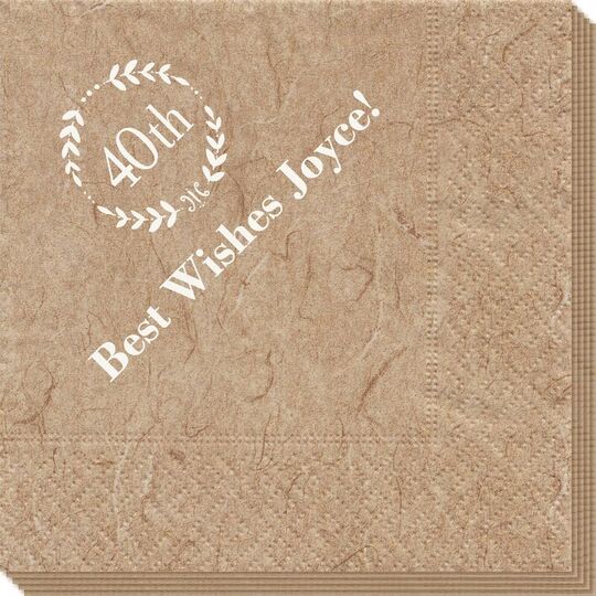 40th Wreath Bali Napkins