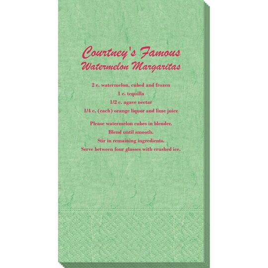 A Lot of Text Bali Guest Towels