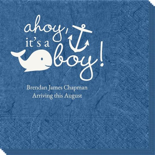 Ahoy It's A Boy Bali Napkins