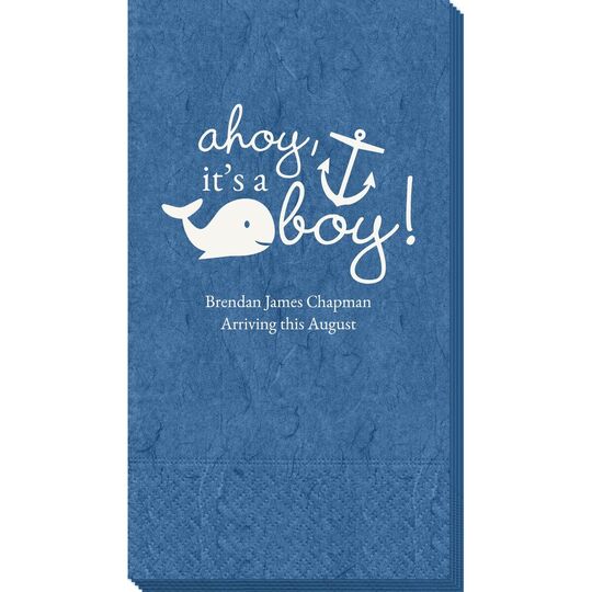 Ahoy It's A Boy Bali Guest Towels