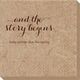 And the Story Begins Bali Napkins Image 1 of 2