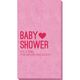 Baby Shower with Heart Bali Guest Towels Image 1 of 2