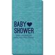Baby Shower with Heart Bali Guest Towels Image 2 of 2