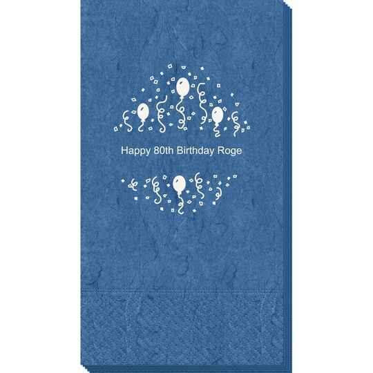 Balloons and Streamers Bali Guest Towels