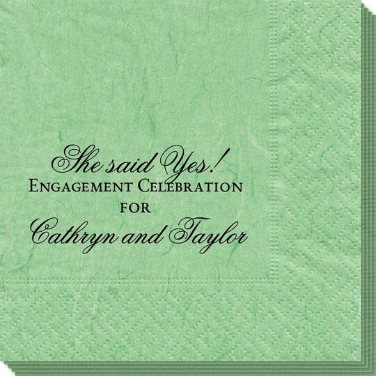 Basic Text of Your Choice Bali Napkins