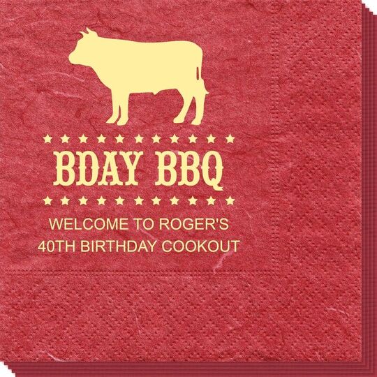 BBQ Cow Bali Napkins