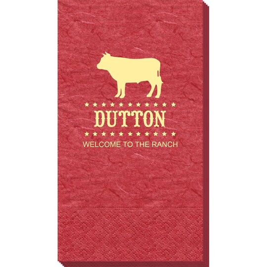 BBQ Cow Bali Guest Towels