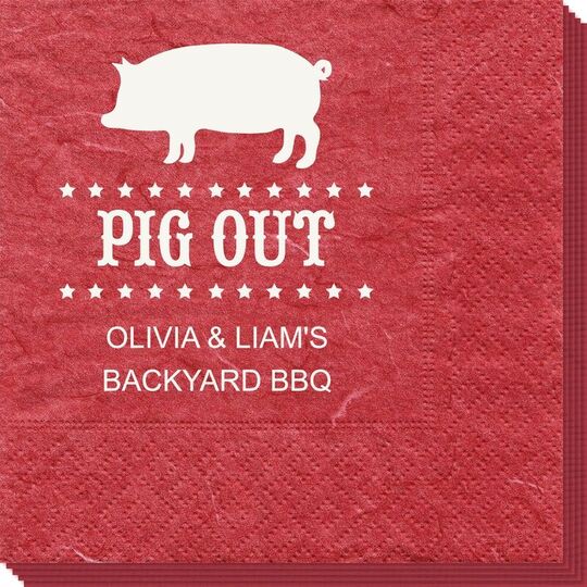 BBQ Pig Bali Napkins