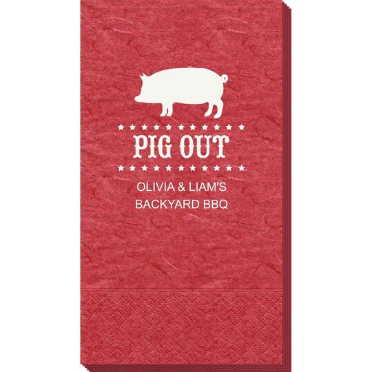 BBQ Pig Bali  Guest Towels