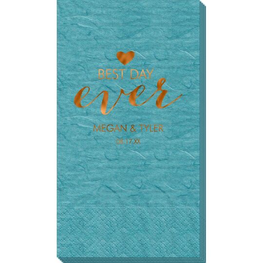 Best Day Ever with Heart Bali Guest Towels