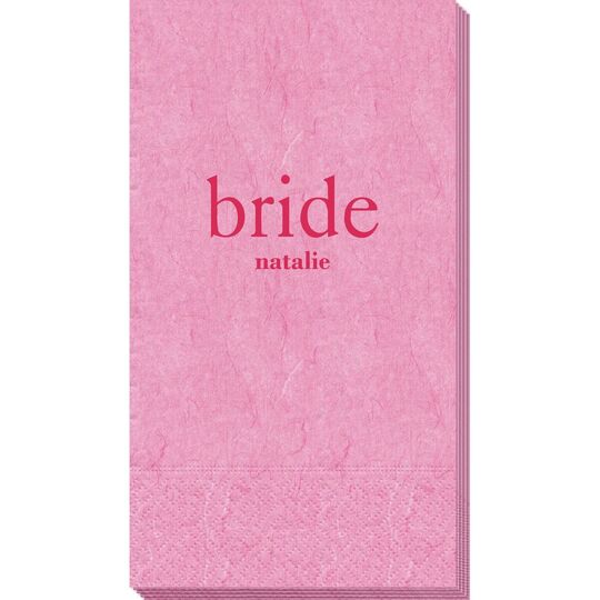 Big Word Bride Bali Guest Towels