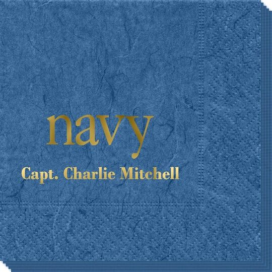 Big Word Navy Bali Napkins