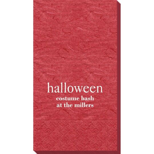 Big Word Halloween Bali Guest Towels