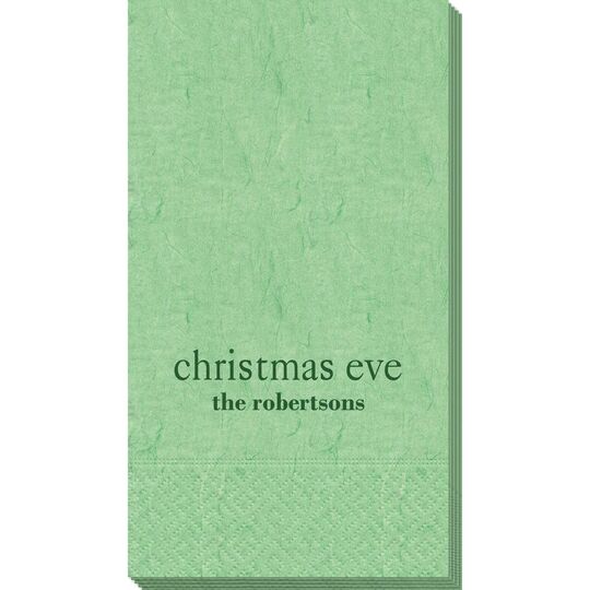 Big Word Christmas Eve Bali Guest Towels