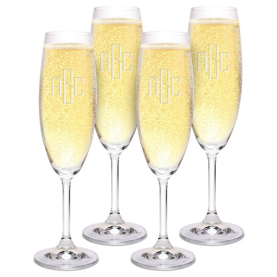 Chaumont 7.5 oz. Champagne Flutes Set of 4