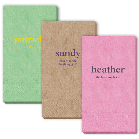 Design Your Own Big Name with Text Bali Guest Towels