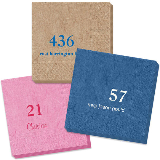 Design Your Own Big Number Bali Napkins